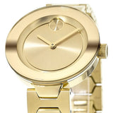  Shop Authentic Movado Bold Gold Dial Gold Steel Strap Watch For Women - 3600382 - Luxxuri