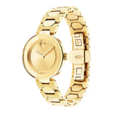  Shop Authentic Movado Bold Gold Dial Gold Steel Strap Watch For Women - 3600382 - Luxxuri