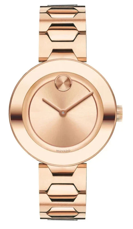  Shop Authentic Movado Bold Rose Gold Dial Rose Gold Steel Strap Watch for Women - 3600342 - Luxxuri