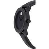  Shop Authentic Movado Bold Black Dial Black Leather Strap Watch for Women - 3600483 - Luxxuri