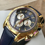  Shop Authentic Versace V-Ray Blue Chronograph Blue Dial Blue Leather Strap Watch for Men - VDB030014 - Luxxuri