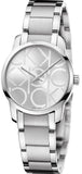  Shop Authentic Calvin Klein City Silver Dial Silver Steel Strap Watch for Women - K2G23142 - Luxxuri