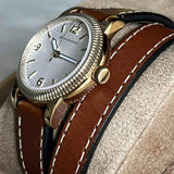  Shop Authentic Burberry Utilitarian White Dial Brown Leather Strap Watch for Women - BU7850 - Luxxuri