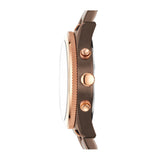  Shop Authentic Fossil Perfect Boyfriend Multifunction Brown Dial Two Tone Steel Strap Watch for Women - ES4284 - Luxxuri
