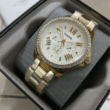  Shop Authentic Fossil Cecile Chronograph Gold Dial Gold Steel Strap Watch for Women - AM4482 - Luxxuri