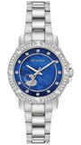  Shop Authentic Bulova Crystal Collection Blue Mother of Pearl Dial Silver Steel Strap Watch for Women - 96L238 - Luxxuri
