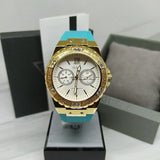  Shop Authentic Guess Limelight Crystal White Dial Light Blue Rubber Strap Watch for Women - W1053L6 - Luxxuri