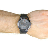  Shop Authentic Hugo Boss Rafale Chronograph Black Dial Black Leather Strap Watch For Men - 1513456 - Luxxuri