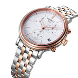  Shop Authentic Tissot Carson Premium Chronograph White Dial Two Tone Steel Strap Watch For Men - T122.417.22.011.00 - Luxxuri