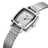  Shop Authentic Tissot Lovely Square Silver Dial Silver Mesh Bracelet Watch For Women - T058.109.11.036.00 - Luxxuri