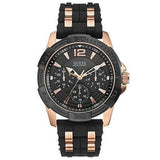  Shop Authentic Guess Oasis Black Dial Two Tone Steel Strap Watch for Men - W0366G3 - Luxxuri