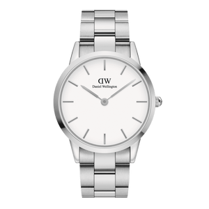  Shop Authentic Daniel Wellington Iconic Link White Dial Silver Steel Strap Watch For Women - DW00100207 - Luxxuri