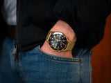  Shop Authentic Hugo Boss Admiral Chronograph Black Dial Gold Mesh Bracelet Watch for Men - 1513906 - Luxxuri
