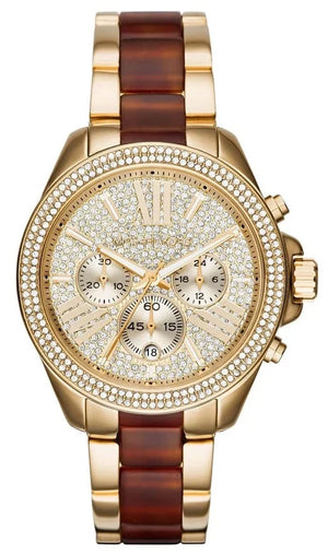  Shop Authentic Michael Kors Wren Gold Dial Two Tone Steel Strap Watch for Women - MK6294 - Luxxuri