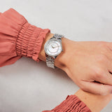  Shop Authentic Michael Kors Lauryn Mother of Pearl Dial Silver Steel Strap Watch for Women - MK3900 - Luxxuri