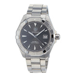  Shop Authentic Tag Heuer Aquaracer Automatic Anthracite Grey Dial Silver Steel Strap Watch for Men - WAY2113.BA0928 - Luxxuri
