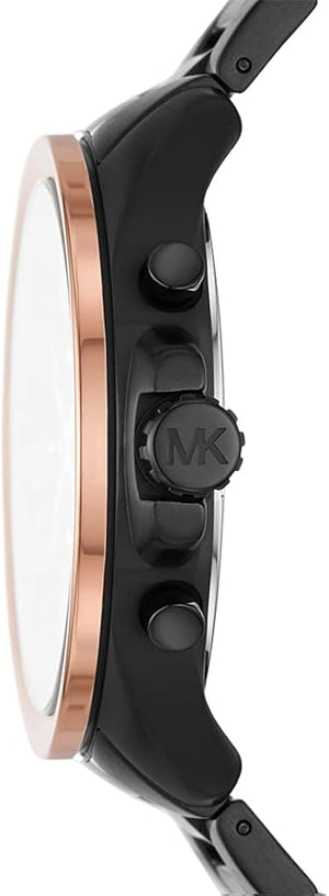  Shop Authentic Michael Kors Wren Chronograph Black Dial Black Steel Strap Watch For Men - MK8933 - Luxxuri