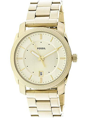  Shop Authentic Fossil Machine Gold Dial Gold Steel Strap Watch for Men - FS5264 - Luxxuri