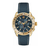  Shop Authentic Versace Casual Chronograph Blue Dial Blue Leather Strap Watch for Men - VERG004-18 - Luxxuri