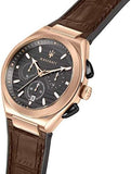  Shop Authentic Maserati Triconic Chronograph Grey Dial Brown Leather Strap Watch For Men - R8871639003 - Luxxuri