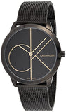  Shop Authentic Calvin Klein Minimal Black Dial Black Mesh Bracelet Watch for Men - K3M214X1 - Luxxuri
