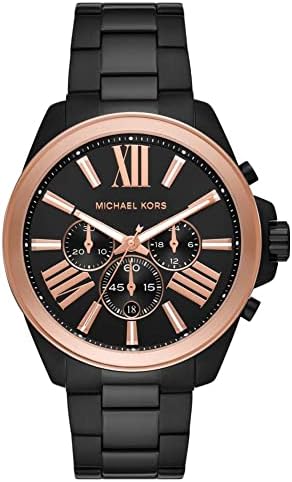  Shop Authentic Michael Kors Wren Chronograph Black Dial Black Steel Strap Watch For Men - MK8933 - Luxxuri