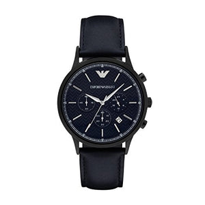  Shop Authentic Emporio Armani Renato Chronograph Quartz Blue Dial Blue Leather Strap Watch For Men - AR2481 - Luxxuri