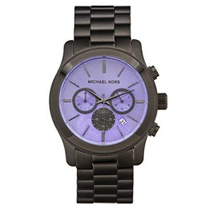  Shop Authentic Michael Kors Runway Chronograph Purple Dial Black Steel Strap Watch For Women - MK5954 - Luxxuri