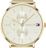  Shop Authentic Tommy Hilfiger Jenna Quartz White Dial Gold Mesh Bracelet Watch For Women - 1781943 - Luxxuri