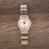 Shop Authentic Omega De Ville Prestige Quartz Diamonds Silver Dial Two Tone Steel Strap Watch for Women - 424.25.27.60.52.001 - Luxxuri