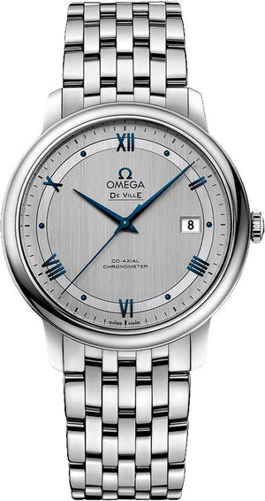  Shop Authentic Omega De Ville Prestige Co-Axial Rhodium Silver Dial Silver Steel Strap Watch for Men - 424.10.40.20.02.001 - Luxxuri