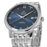  Shop Authentic Omega De Ville Prestige Co-Axial Orbis Blue Dial Silver Steel Strap Watch for Men - 424.10.40.20.03.001 - Luxxuri