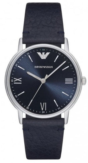  Shop Authentic Emporio Armani Kappa Quartz Blue Dial Blue Leather Strap Watch For Women - AR11012 - Luxxuri