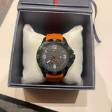  Shop Authentic Tommy Hilfiger Cole Black Dial Orange Rubber Strap Watch for Men - 1790985 - Luxxuri