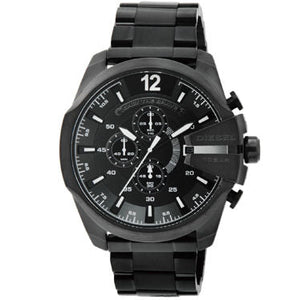  Shop Authentic Diesel Mega Chief Chronograph Black Steel Strap Watch For Men - DZ4283 - Luxxuri