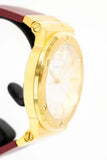  Shop Authentic Versace Greca Silver Dial Red Leather Strap Watch for Women - VEVH00420 - Luxxuri