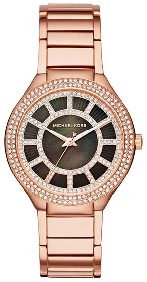  Shop Authentic Michael Kors Kerry Black Mother of Pearl Dial Rose Gold Dial Watch for Women - MK3397 - Luxxuri