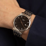  Shop Authentic Tissot T Classic Tradition Black Dial Silver Steel Strap Watch For Men - T063.610.11.057.00 - Luxxuri