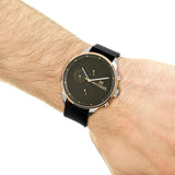  Shop Authentic Tommy Hilfiger Chase Chronograph Quartz Grey Dial Black Leather Strap Watch For Men - 1791488 - Luxxuri