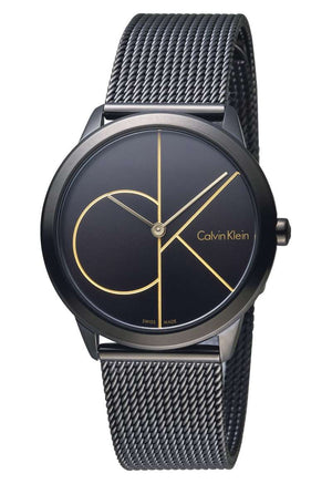  Shop Authentic Calvin Klein Minimal Black Dial Black Mesh Bracelet Watch for Women - K3M224X1 - Luxxuri