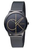  Shop Authentic Calvin Klein Minimal Black Dial Black Mesh Bracelet Watch for Women - K3M224X1 - Luxxuri