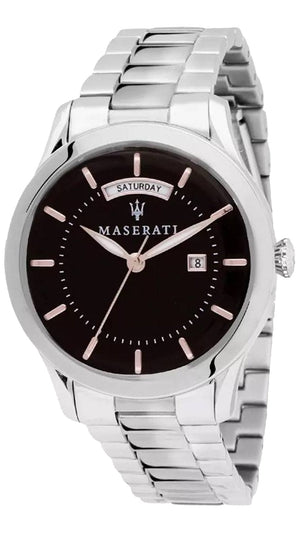  Shop Authentic Maserati Tradizione Black Dial Silver Steel Strap Watch For Men - R8853125002 - Luxxuri