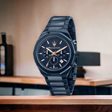  Shop Authentic Maserati Stile Chronograph Blue Dial Blue Steel Strap Watch For Men - R8873642008 - Luxxuri