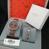  Shop Authentic Fossil Tailor Analog Brown Dial Brown Steel Strap Watch for Women - ES4258 - Luxxuri