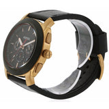  Shop Authentic Fossil Machine Chronograph Black Dial Black Leather Strap Watch for Men - FS5120 - Luxxuri