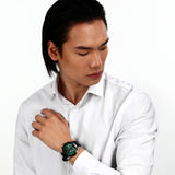  Shop Authentic Maserati Traguardo Chronograph Green Dial Black Silicone Strap Watch For Men - R8871612043 - Luxxuri
