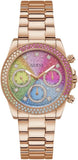  Shop Authentic Guess Confetti Multifunction Multicolor Dial Rose Gold Steel Strap Watch For Women - GW0483L3 - Luxxuri
