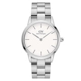  Shop Authentic Daniel Wellington Iconic Link White Dial Silver Steel Strap Watch for Women - DW00100203 - Luxxuri