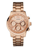  Shop Authentic Guess Sunrise Quartz Rose Gold Dial Rose Gold Steel Strap Watch For Women - W0330L2 - Luxxuri