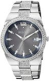  Shop Authentic Bulova Crystal Collection Brown Dial Silver Steel Strap Watch for Men - 96B221 - Luxxuri